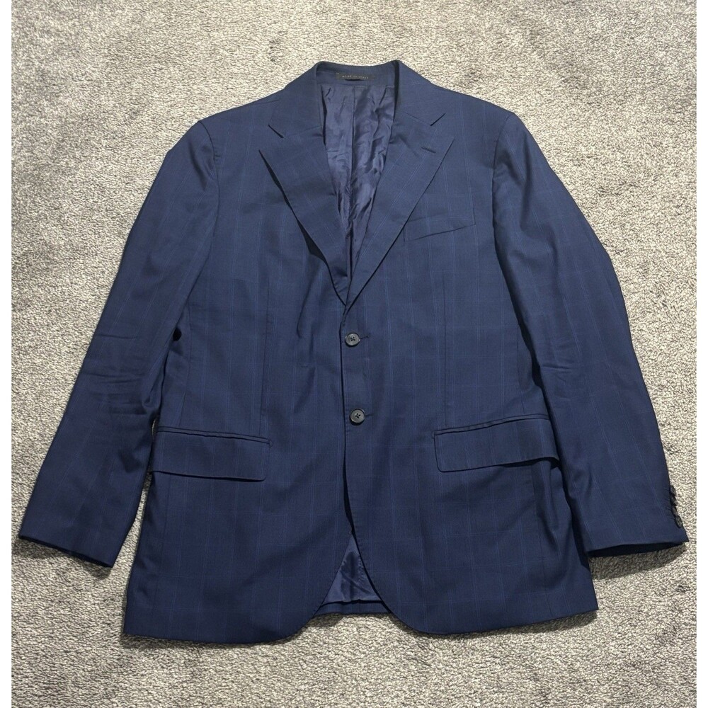 Lubiam‎ Loro Piana Lubiam Blazer Mens 50R Blue Vintage